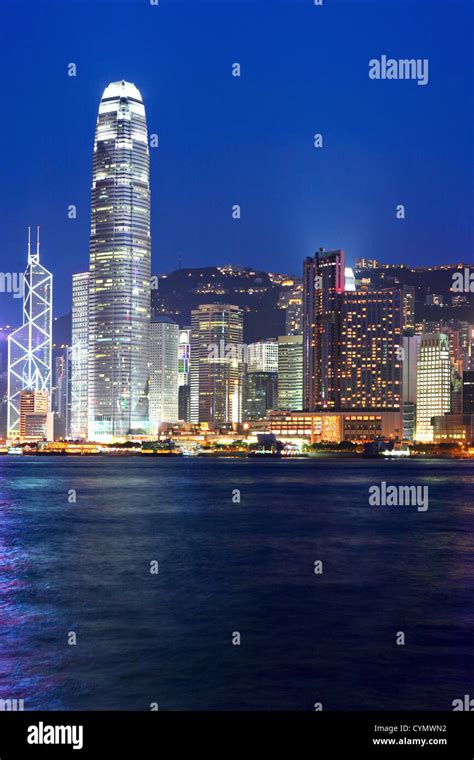 Hong Kong night view Stock Photo - Alamy