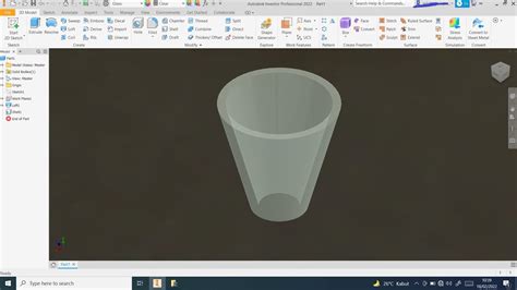 Cara Membuat Part Corong Metode Loft Di Autodesk Inventor Youtube