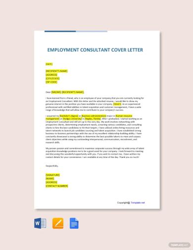 Free Employment Letter Templates In Ms Word Pdf Off