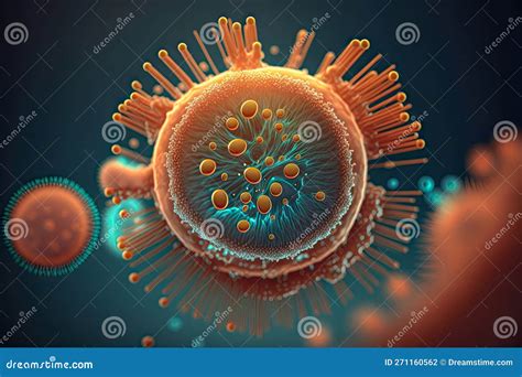 Illustration of the Virus Cell Stock Illustration - Illustration of cell, germ: 271160562