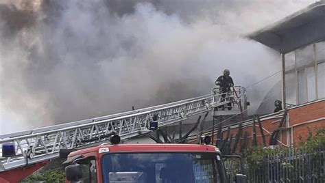 Roma Incendio A Tor Cervara Colonna Di Fumo Visibile Nel Versante Sud