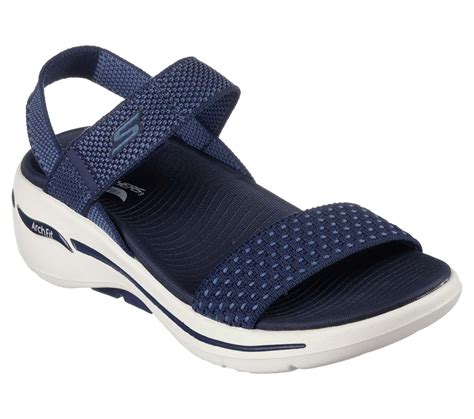 Skechers Arch Fit Go Walk Sandals Nvy Navy Womens Comfortable Sandals