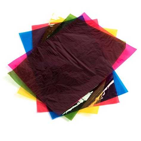 A4 Coloured Cellophane Sheets Assorted 48pk — Aafaqeducation