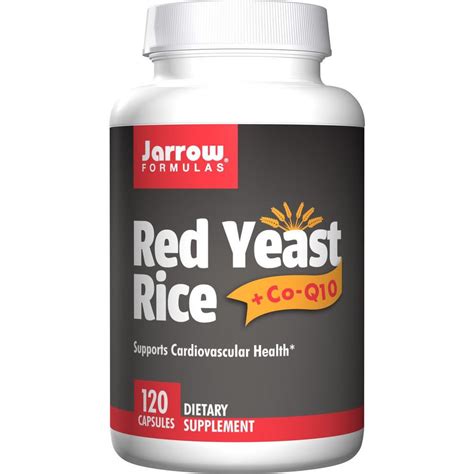 Jarrow Formulas Red Yeast Rice Co Q10 120 Capsules Biosource Nutrition