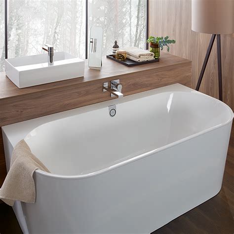 Villeroy And Boch Oberon Back To Wall X Mm Double Ended Bath