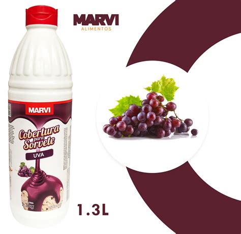 Comprar Cobertura Para Sorvete Calda Sabor Uva Kg Marvi Real Entrega