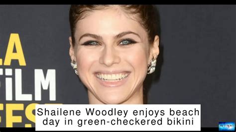 Shailene Woodley Enjoys Beach Day In Green Checkered Bikini YouTube