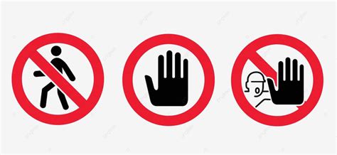 Not Allowed Sign Clipart Vector Stop Halt Allowed Do Not Off