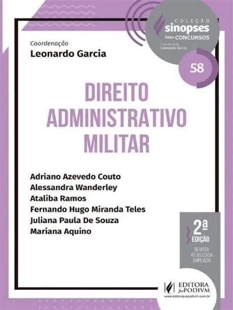 Direito Administrativo Militar Cole O Sinopses Para Concursos Vol