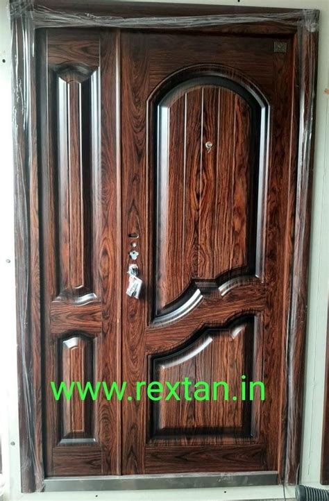 Powder Coated Designer Steel Door For Home Thickness Mm At Rs