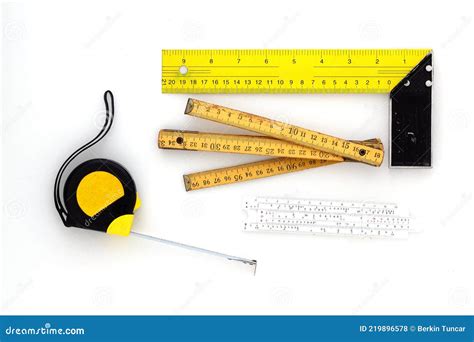 Yellow Measuring Tape For Tool Roulette Or Ruler Tape Measure Template