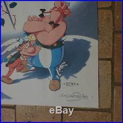 Rare Serigraphie Lithographie Asterix La Rose Et Le Glaive Sign Par