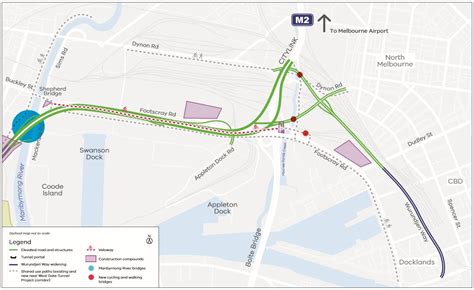 Works Underway On Footscray Road Section Of Vics West Gate Tunnel Project