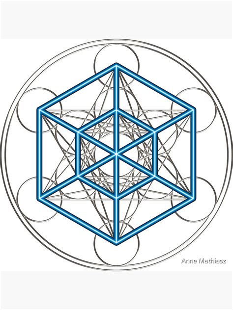 Tesseract Metatrons Cube Sacred Geometry Hypercube 4d Shape