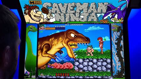 Caveman Ninja Arcade Cabinet MAME Playthrough W Hypermarquee YouTube