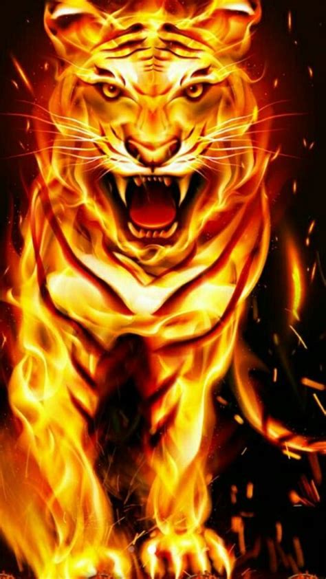 Pin By Direwulffe On Fire Tiger Pictures Lion Live Wallpaper Tiger