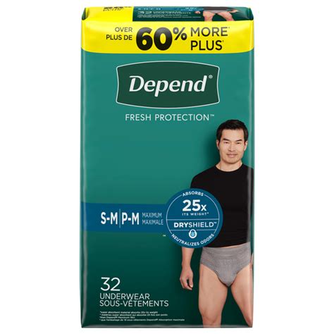 Save On Depend Men S Fresh Protection Incontinence Underwear Maximum