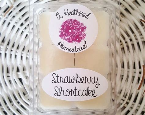 Strawberry Shortcake Scented Wax Melts Strawberries And Cream Vegan