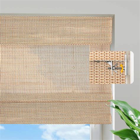 Amazon Blackout Roman Blinds No Drill Shades Custom Cordless