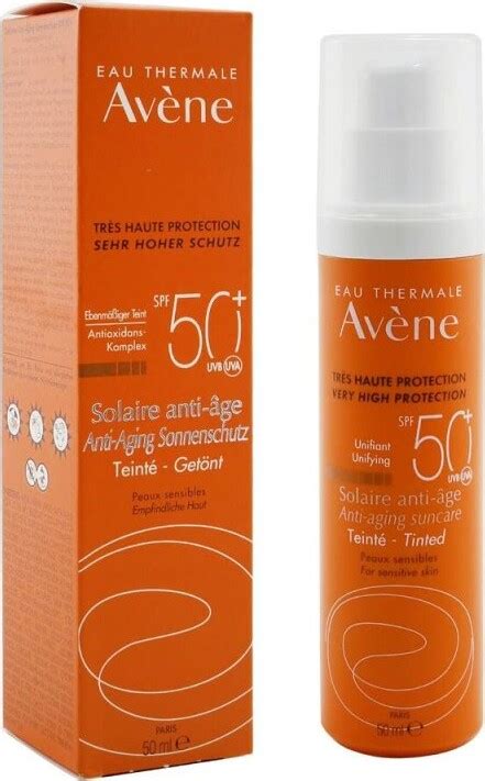 Avène Solaire Anti Age Tinted Spf50 Solcreme 50 Ml Se Tilbud Og