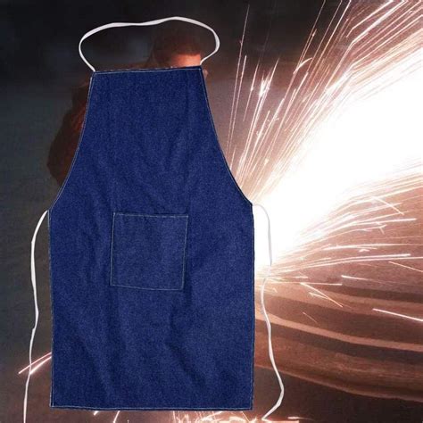 Denim Welding Apron Heat And Flame Resistant Heavy Duty