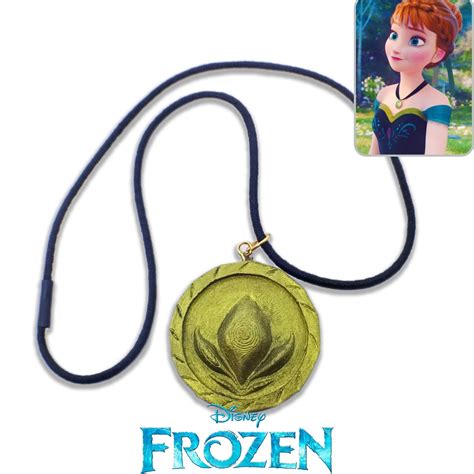 Colar Frozen Anna Disney Coroação Pingente Elsa Brinde