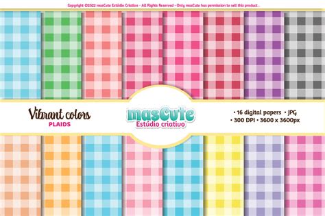 Plaids Digital Paper Pattern Graphic By Mascuteestudio Creative Fabrica