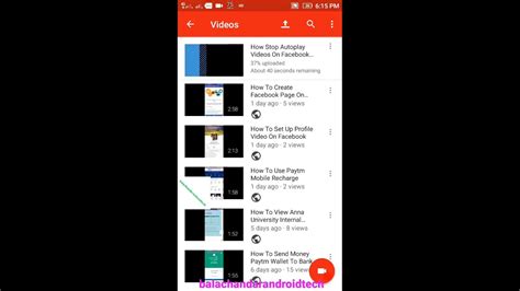 How To Upload Videos On Youtube From Android Mobile Youtube App Youtube