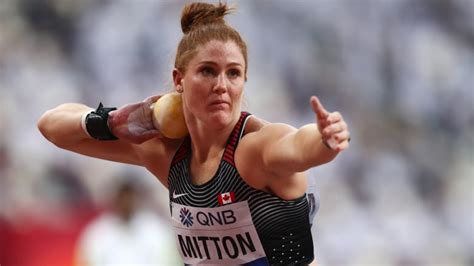 Sarah Mitton shatters Canadian record in women's shot put | CBC Sports