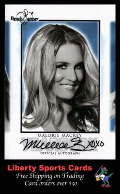 2014 BenchWarmer Malorie Mackey MAMA Yearbook Autograph Hot Sexy EBay