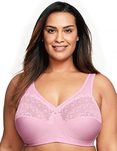 Glamorise Full Figure Plus Size Magiclift Moisture Control Bra Wirefree