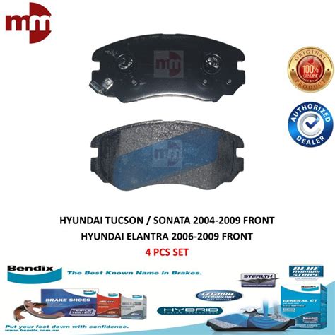 BENDIX GCT Brake Pads For HYUNDAI TUCSON SONATA 2004 2009 HYUNDAI