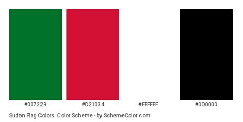 Sudan Flag Colors » Country Flags » SchemeColor.com