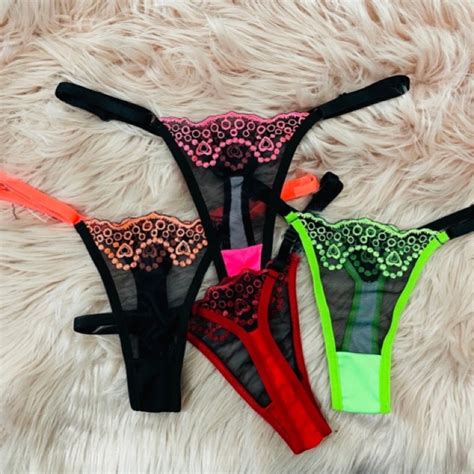 Kit 4 Calcinhas Ternura Tule Bordado Lingerie Fio Dental Shopee Brasil