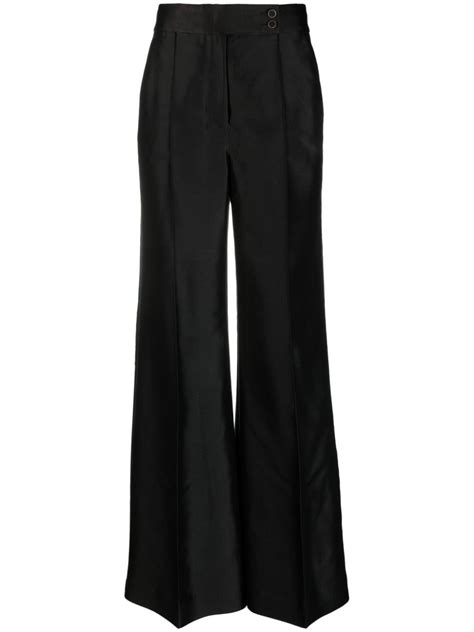 ZIMMERMANN Wool Blend Wide Leg Trousers Farfetch