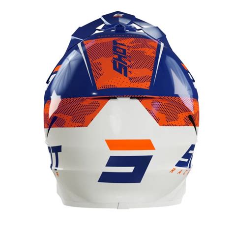 Pack Helmet Motocross Goggles SHOT Furious Camo Navy Orange