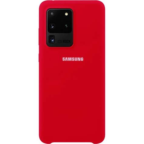 Чехол для Samsung Galaxy S20 Ultra Soft Touch красный. Аксессуары для ...