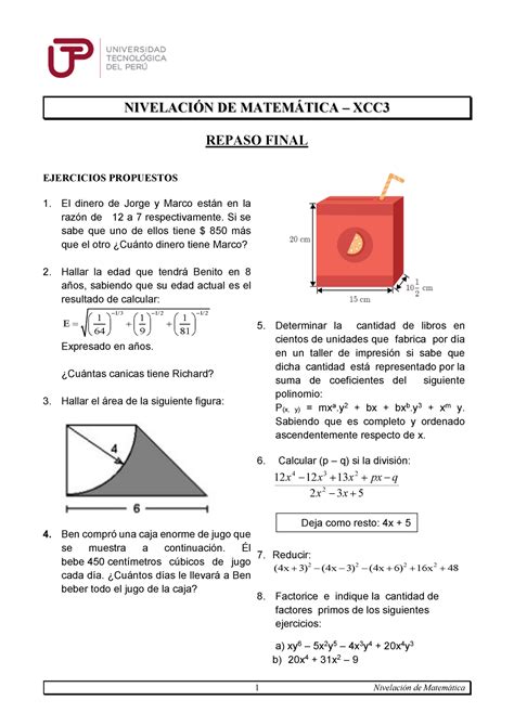 Nm Repaso Final Semana Ciclo Verano Nivelaci N De