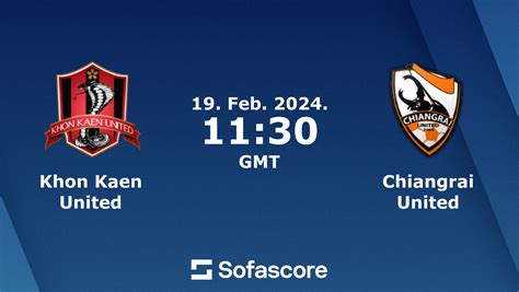 Khon Kaen United Vs Chiangrai United Live Score H2H And Lineups