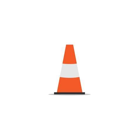 Traffic Icon orange Cone 7862218 Vector Art at Vecteezy