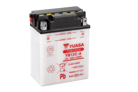 Yuasa Motorcycle Battery YB12C-A 12V 12Ah From County Battery