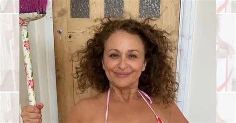 Nadia Sawalha Poses In Tiny England Bikini Days After Revealing Horror Neck Burns OK Magazine