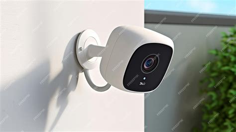 Premium Photo | Wireless wall mount security camera generative AI