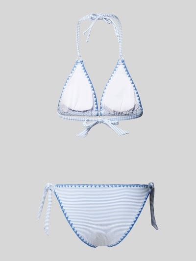 Banana Moon Bikini Mit Streifenmuster Modell Nucodimka Hellblau