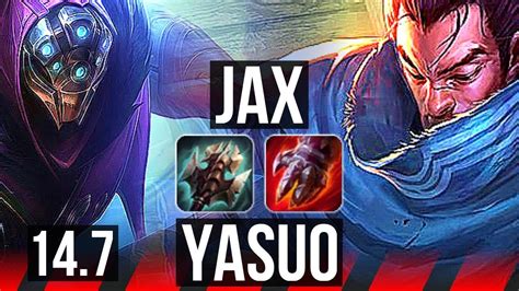 JAX Vs YASUO TOP 12 0 0 Legendary 500 Games EUW Master 14 7