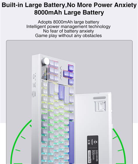 AULA S87Pro Tri Mode Mechanical Keyboard Hot Swap RGB Gasket Structure LCD Screen Knob Shopee