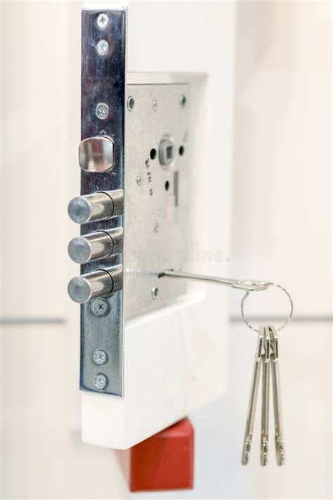 The Design of the Door Lock Stock Image - Image of handle, concept: 112752193