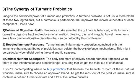 Ppt Turmeric Probiotics Nature S Dynamic Duo For Wellness Powerpoint Presentation Id 12561391