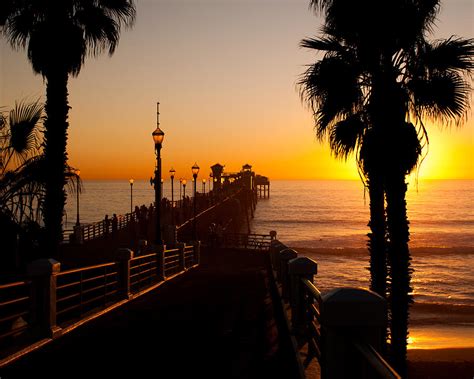 Oceanside Pier At Sunset Photograph By Alex Snay Pixels