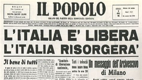 Aprile Della Liberazione D Italia Cos Rimasto